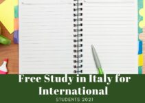 Free Study in Italy for International Students 2021